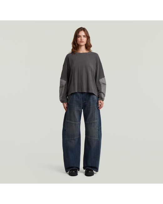 G-Star Washed 3D Mix Oversized T-Shirt in het Gray