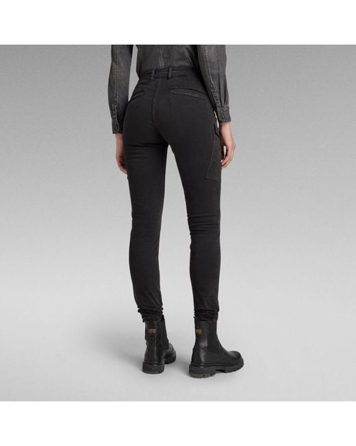 G-Star Black Blossite G-Shape Army High Skinny Pants