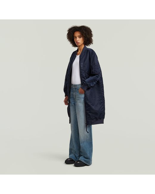 G-Star Long Bomberjack in het Blue