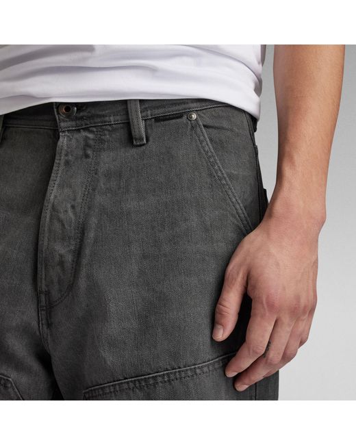 G-Star RAW Premium Carpenter 3D Loose Jeans in Gray für Herren