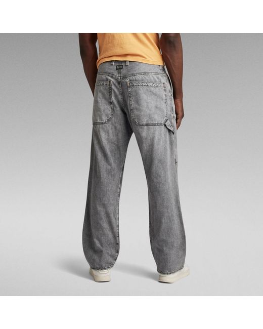 G-Star RAW Carpenter 3d Loose Jeans in het Gray voor heren
