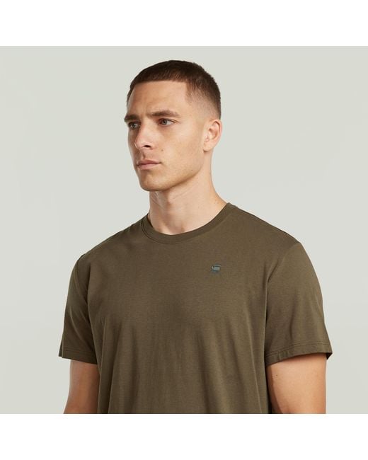 G-Star Base T-Shirt in het Green voor heren