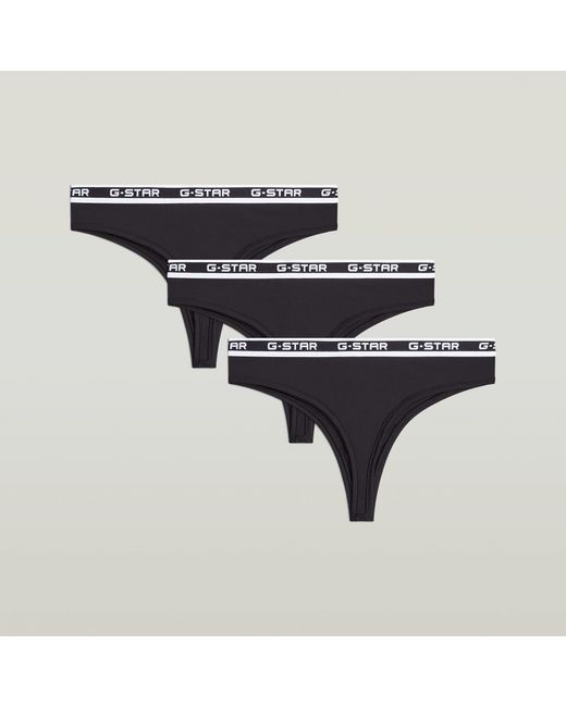 Lot De 3 Slips Bazilian G-Star en coloris Black