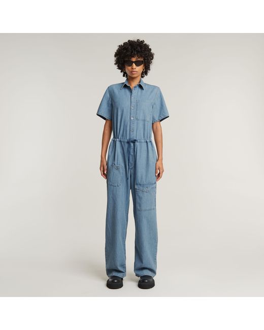 G-Star Easy Jumpsuit in het Blue