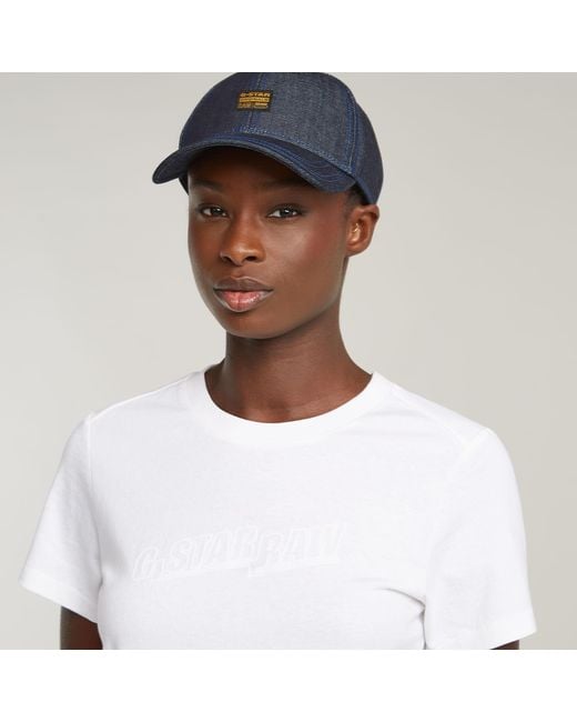 G-Star White Embro Logo T-Shirt