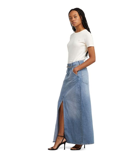 G-Star Blue Baggy Maxi Skirt