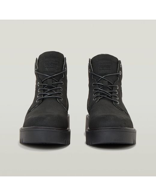 G-Star Black Patton Mid Bsc Boots for men