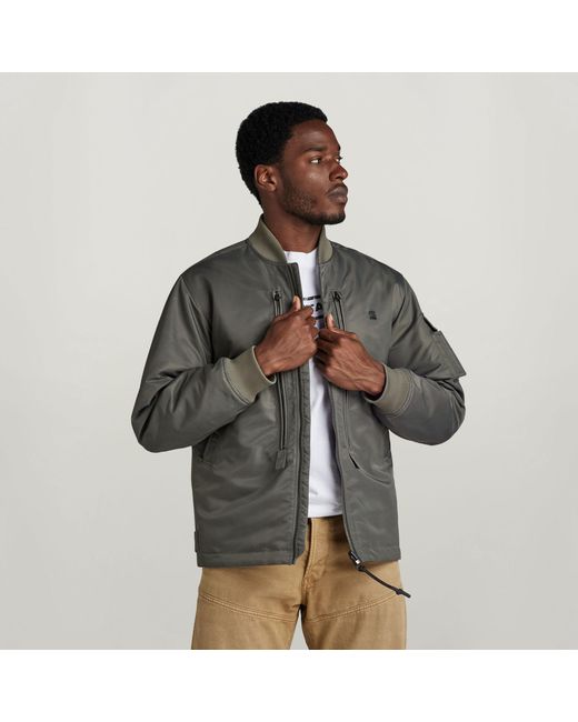 Bomber Deck Reversible G Star RAW pour homme en coloris Marron Lyst