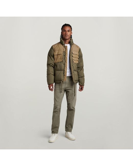 G-Star Green Attac Utility Pm Puffer for men