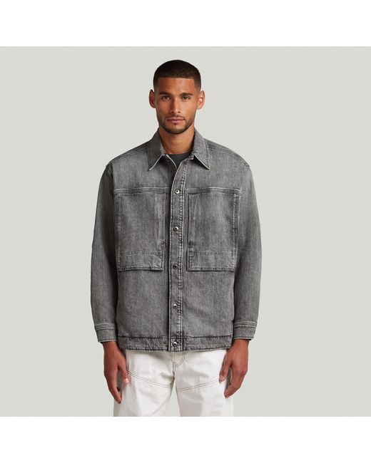 G-Star Us Shanorak in het Gray voor heren