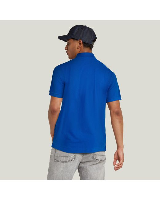 G-Star RAW Oluv Slim Poloshirt in Blue für Herren