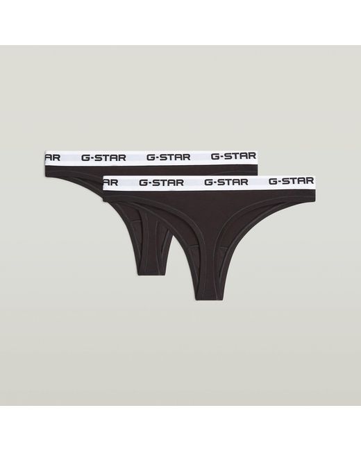 G-Star Black Thong Brief 2-Pack