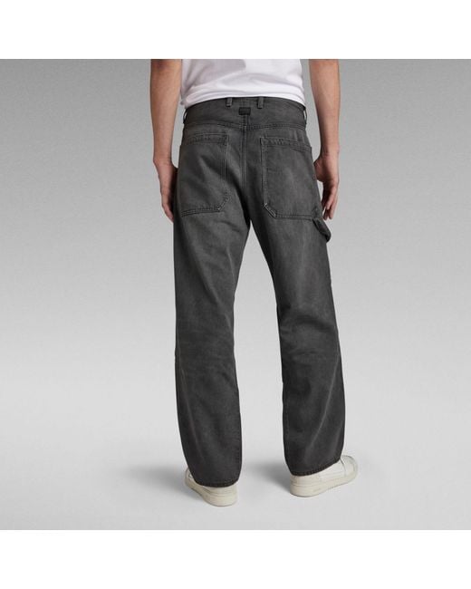 G-Star RAW Premium Carpenter 3D Loose Jeans in Gray für Herren