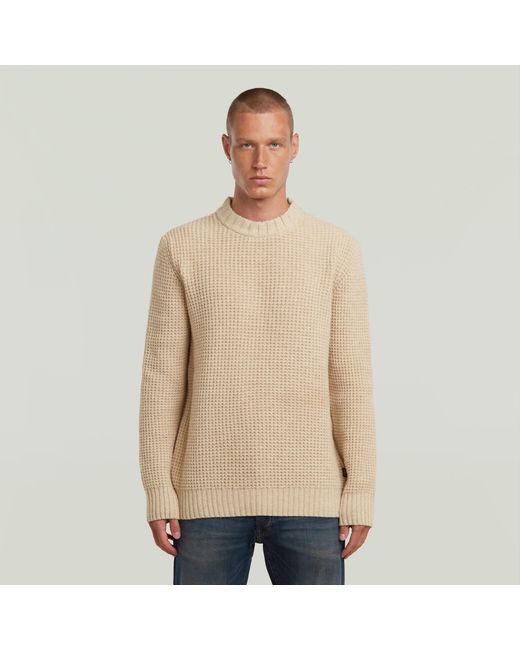 Pull Chunky Knit G-Star pour homme en coloris Natural