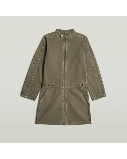 G-Star Green Moto Mini Dress