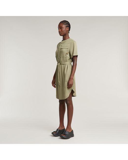 G-Star Green Belted Dress