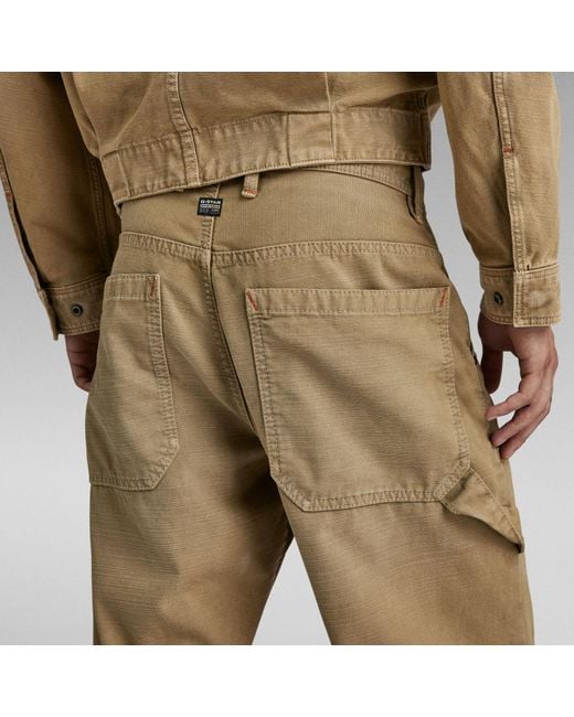 G-Star RAW Carpenter 3d Loose Jeans in het Natural voor heren