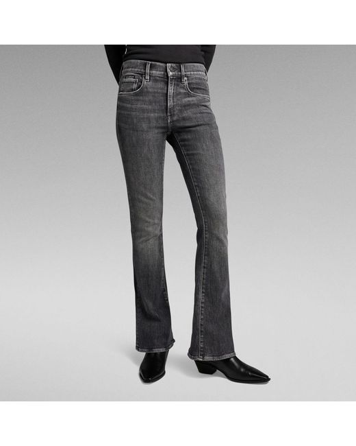 G-Star RAW 3301 Flare Jeans in het Gray