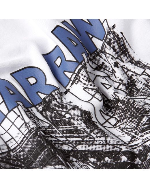 T-Shirt Stairs Graphic Loose G-Star pour homme en coloris White