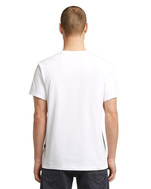 G-Star White Studio Ams T-Shirt for men