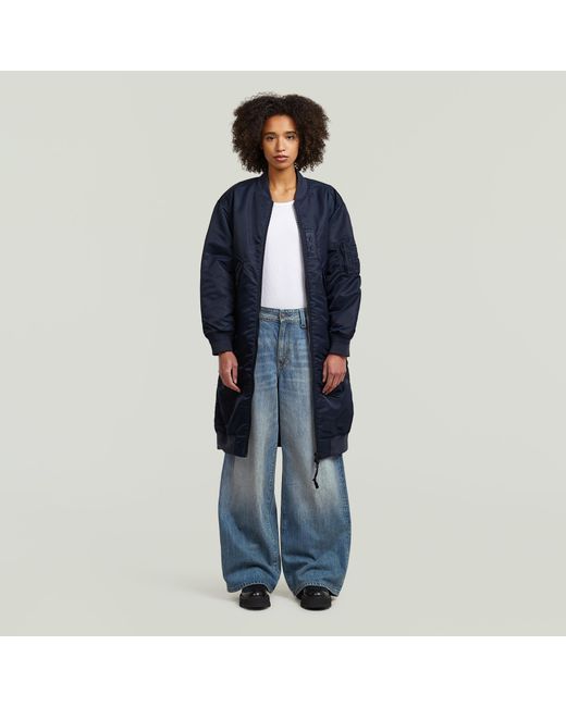 G-Star Long Bomberjack in het Blue