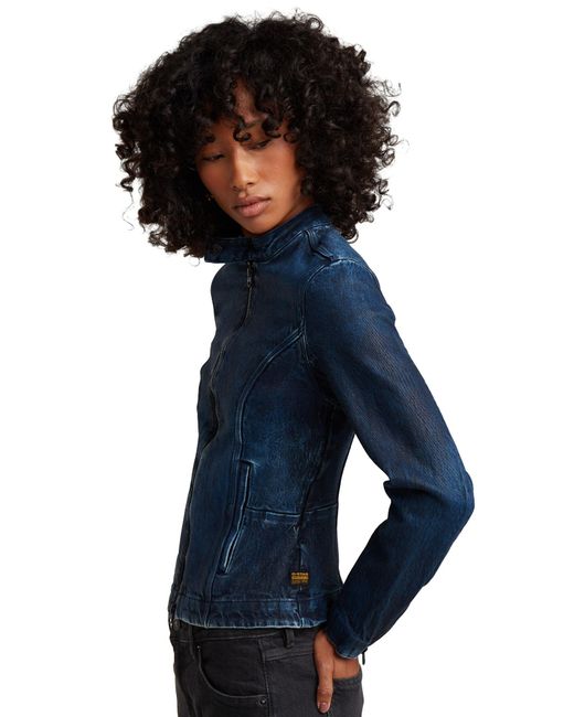 G-Star Blue Moto Slim Overshirt