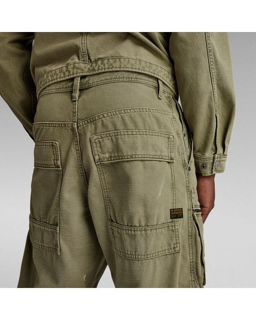 G-Star RAW Multi Pocket Cargo Relaxed Jeans in Green für Herren