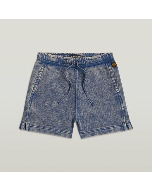 G-Star Blue Overdyed Sweat Shorts