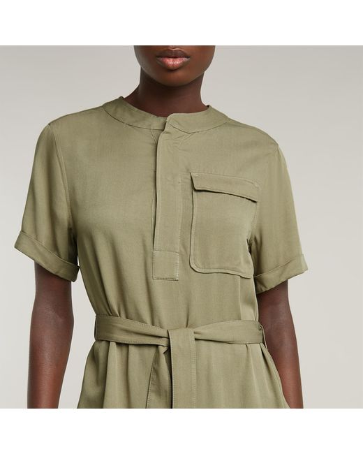 G-Star Green Belted Dress