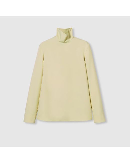 Gucci ポリエステルツイル シャツ, オレンジ, ウェア Yellow