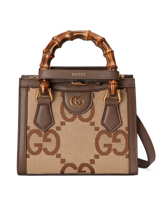 Mini borsa shopping diana jumbo gg di Gucci in Natural