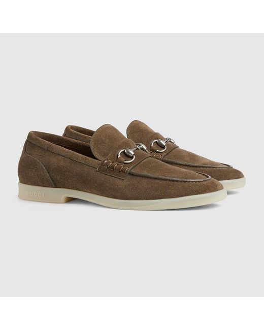 Gucci Brown Loafer With Horsebit for men