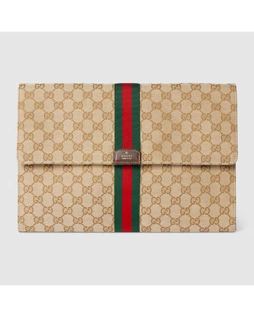 Gucci Natural Medium Gg Pouch for men