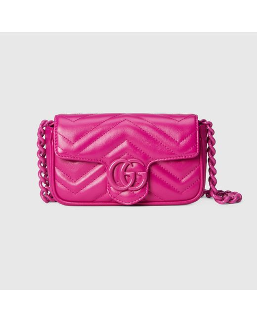 Gucci Pink GG Marmont Belt Bag
