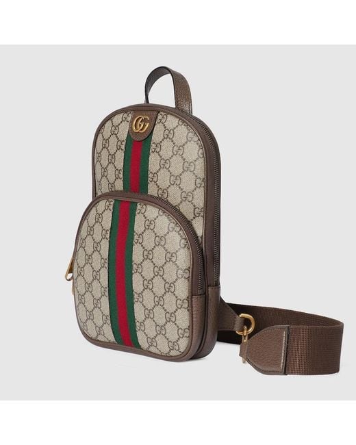 Gucci Brown Ophidia GG Crossbody Bag for men