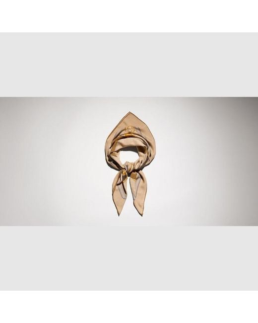 Gucci Metallic Printed Gg Silk Twill Jacquard Shawl
