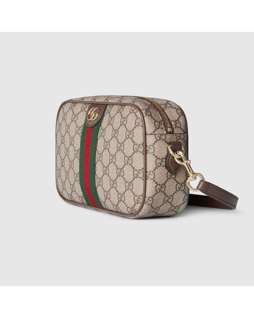 Gucci Brown Ophidia Small Camera Bag, Gg Canvas