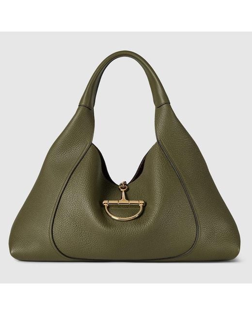 Gucci Green Softbit Maxi Shoulder Bag