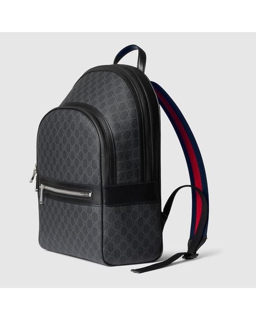 Gucci Black Gg Medium Backpack for men