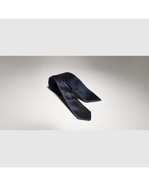 Gucci Blue Interlocking G Silk Jacquard Tie for men