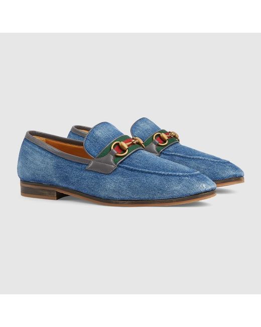 Gucci Blue Loafer With Horsebit for men