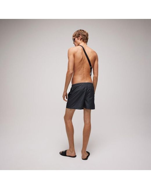 Gucci Blue Printed Polyester Poplin Swim Shorts, Size 58, Ready-To-Wear for men