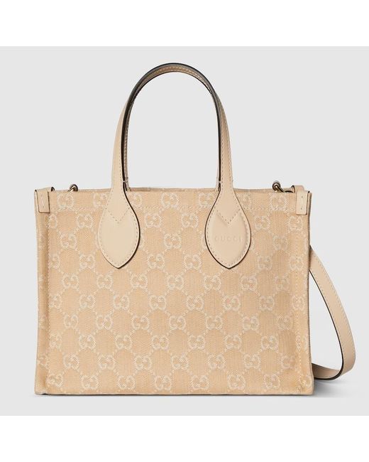 Cabas Ophidia GG Taille Moyenne Gucci en coloris Natural