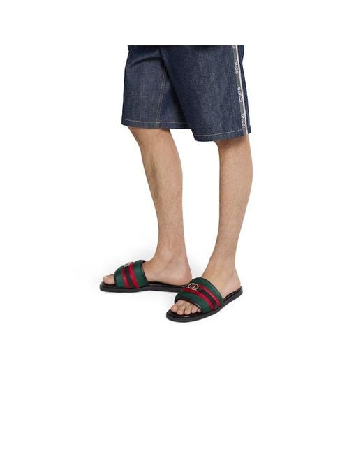 Gucci Herrenpantolette Mit Gg, Größe in Black für Herren