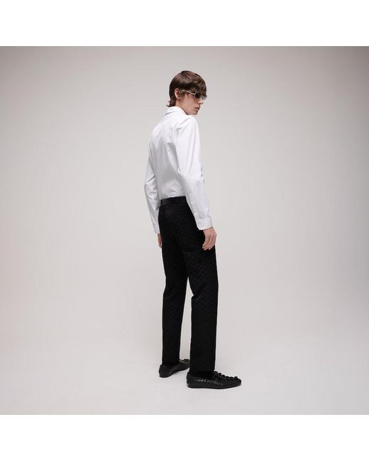 Gucci White Piece Dyed Cotton Poplin Shirt, Size 17, Ready-To-Wear for men