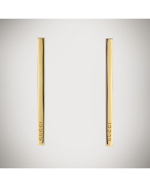 Orecchini A Barra Lunga di Gucci in White