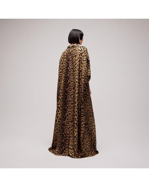 Gucci Brown Printed Silk Dress