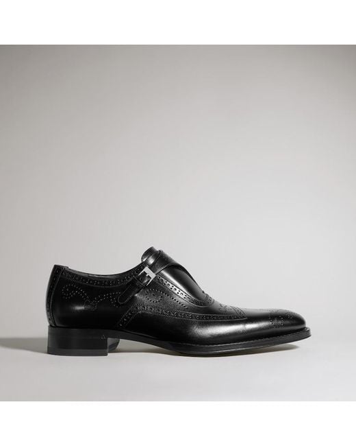 Gucci Black Monk Strap Shoe, Uk for men
