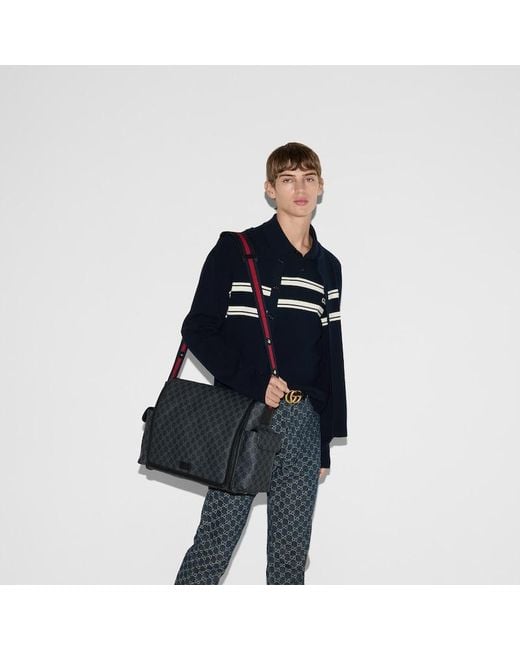 Gucci new gg canvas diaper bag sale