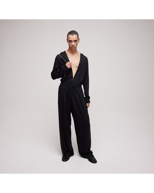 Gucci Black Soft Rayon Jersey Zip Jacket for men